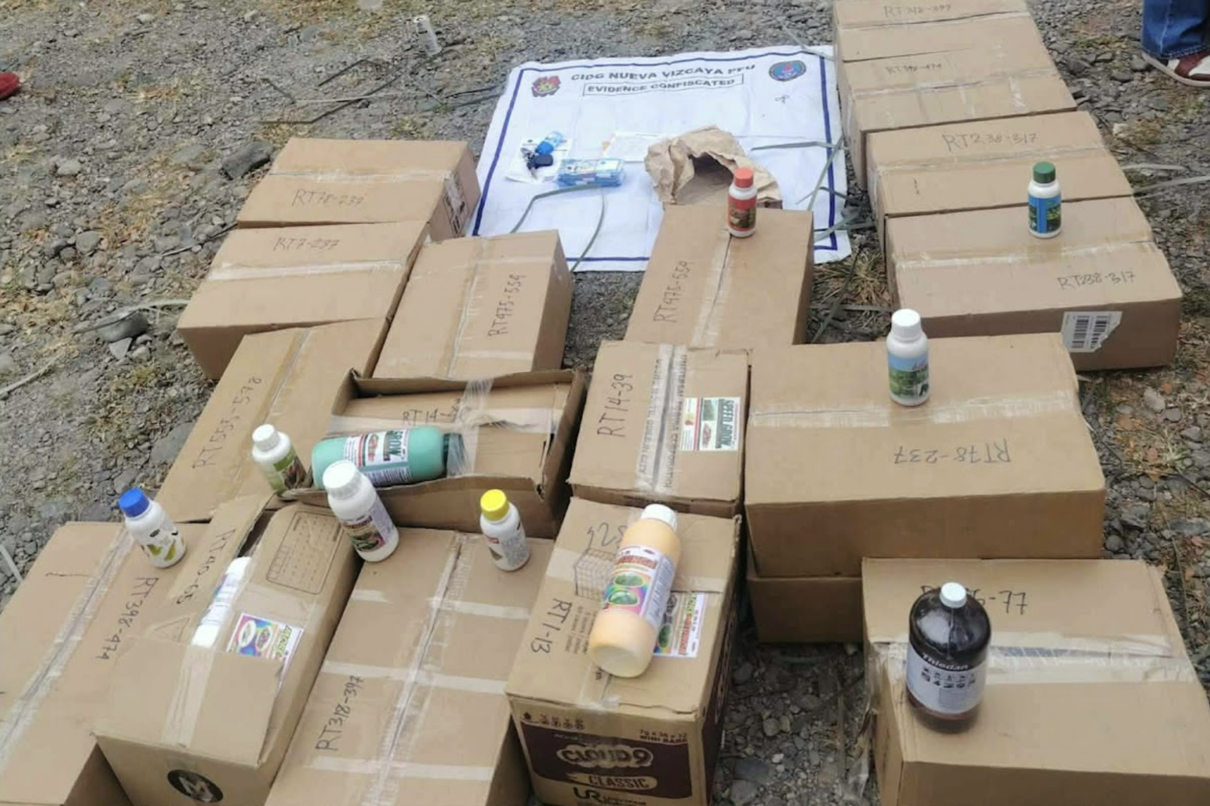 FPA, CIDG seize P1M worth of unregistered agricultural inputs in Aritao